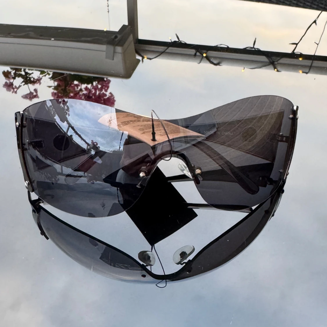 NYA Svarta transparenta solglasögon - 3