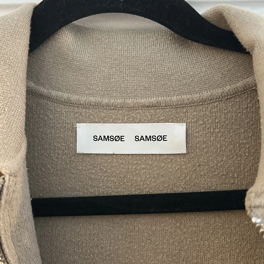 Beige fleecekofta från Samsøe Samsøe - 1