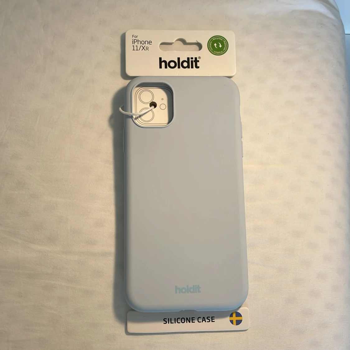 Ljusblått mobilskal Holdit i silikon