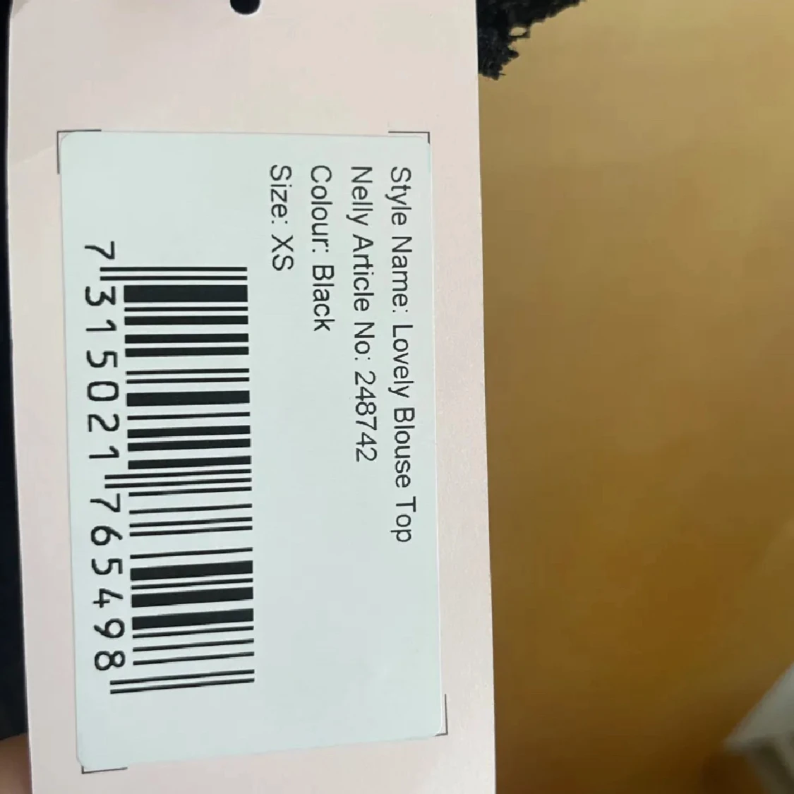 Svart spetsblus från Nelly  - 2