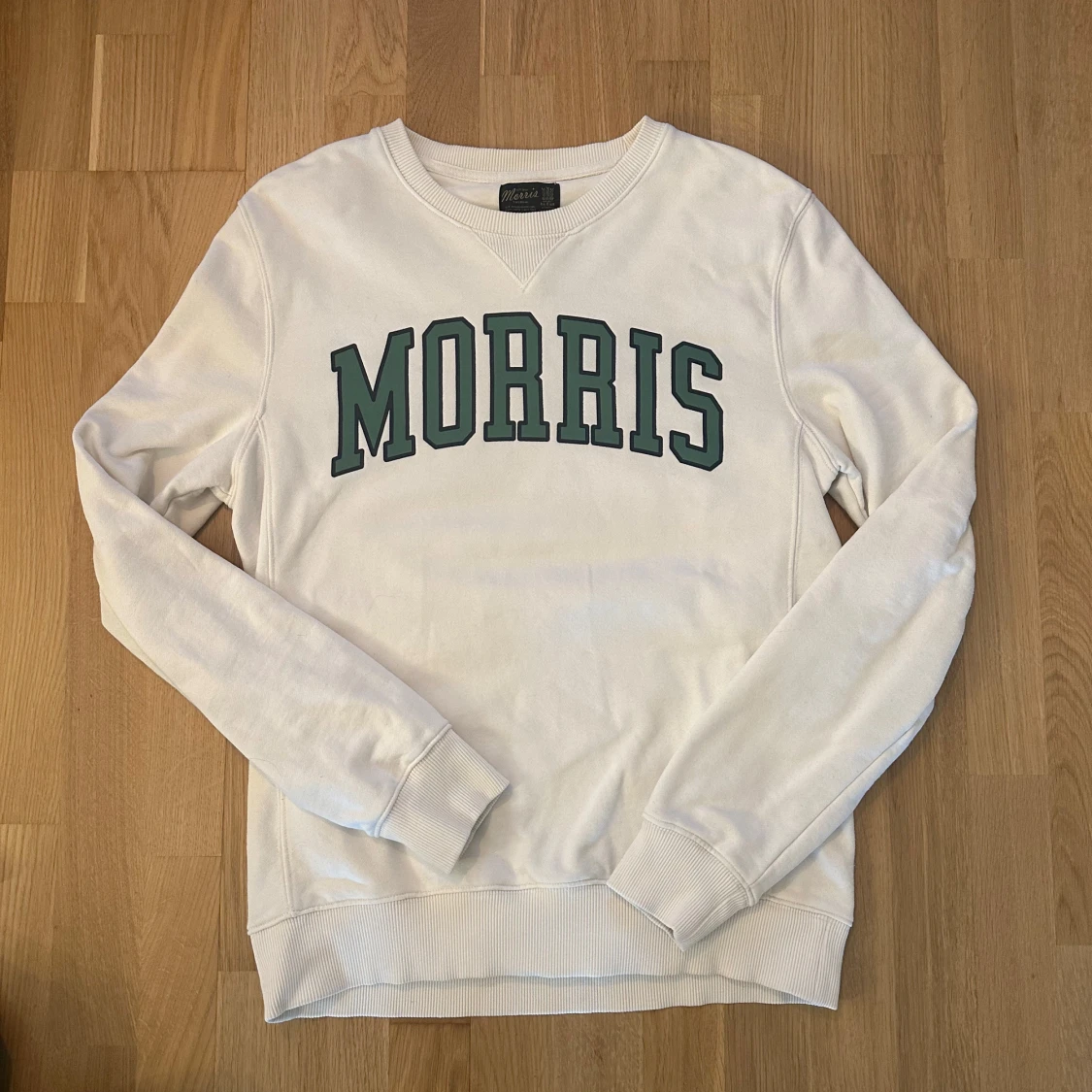 Vit sweatshirt från Morris med tryck