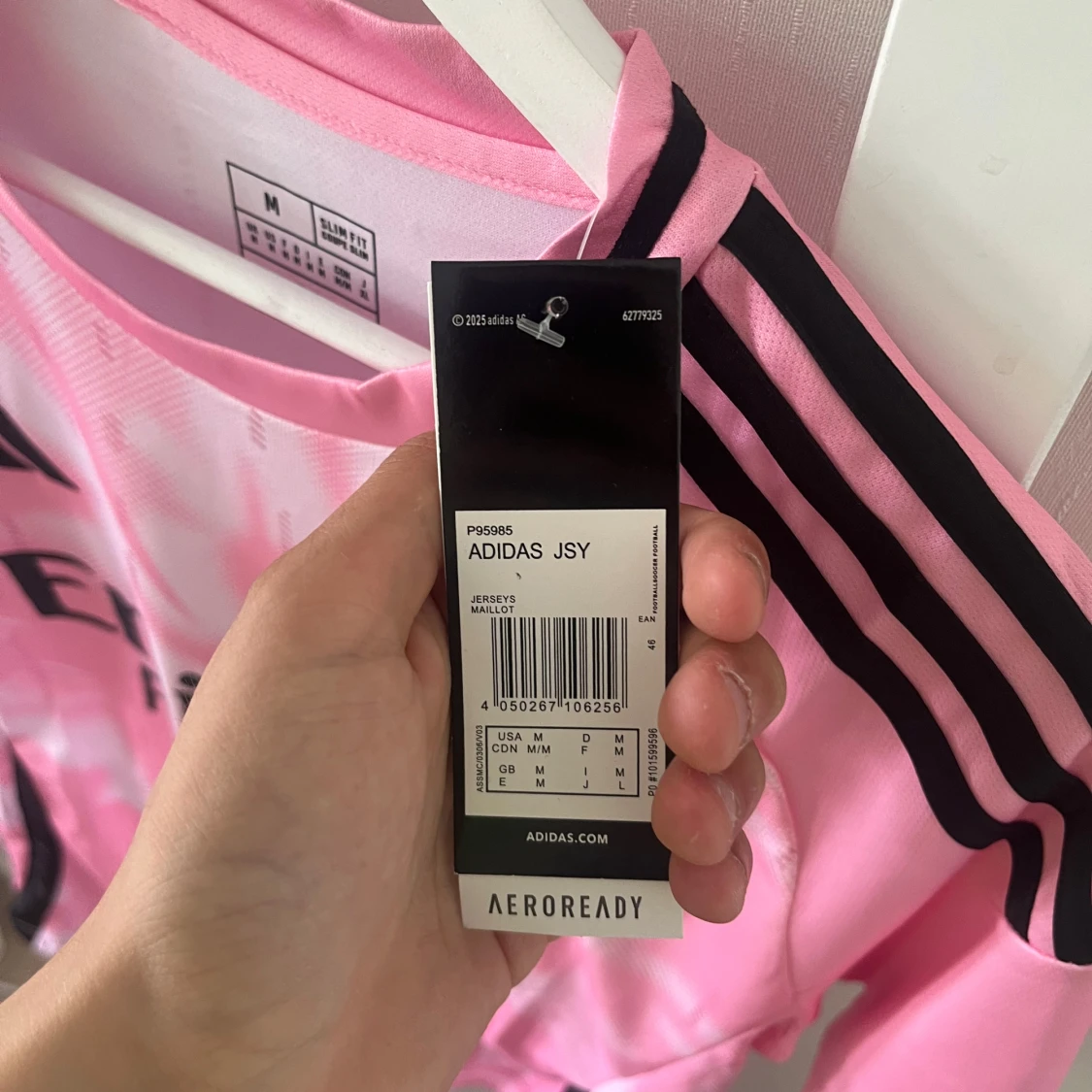 Real Madrid rosa matchtröja Adidas M - 2