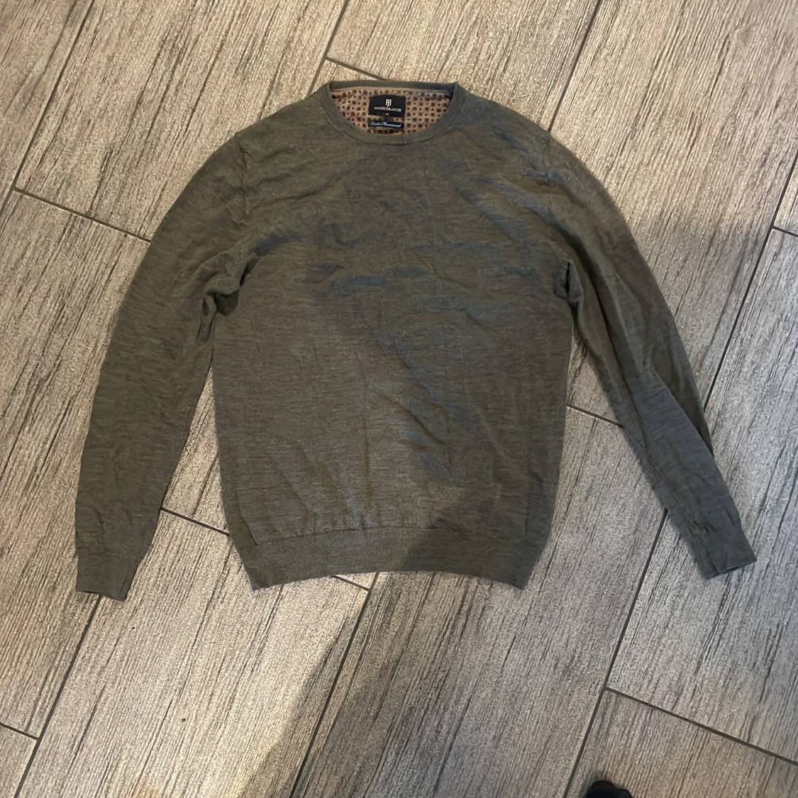 Grå merinoulltröja Hansen & Jacob