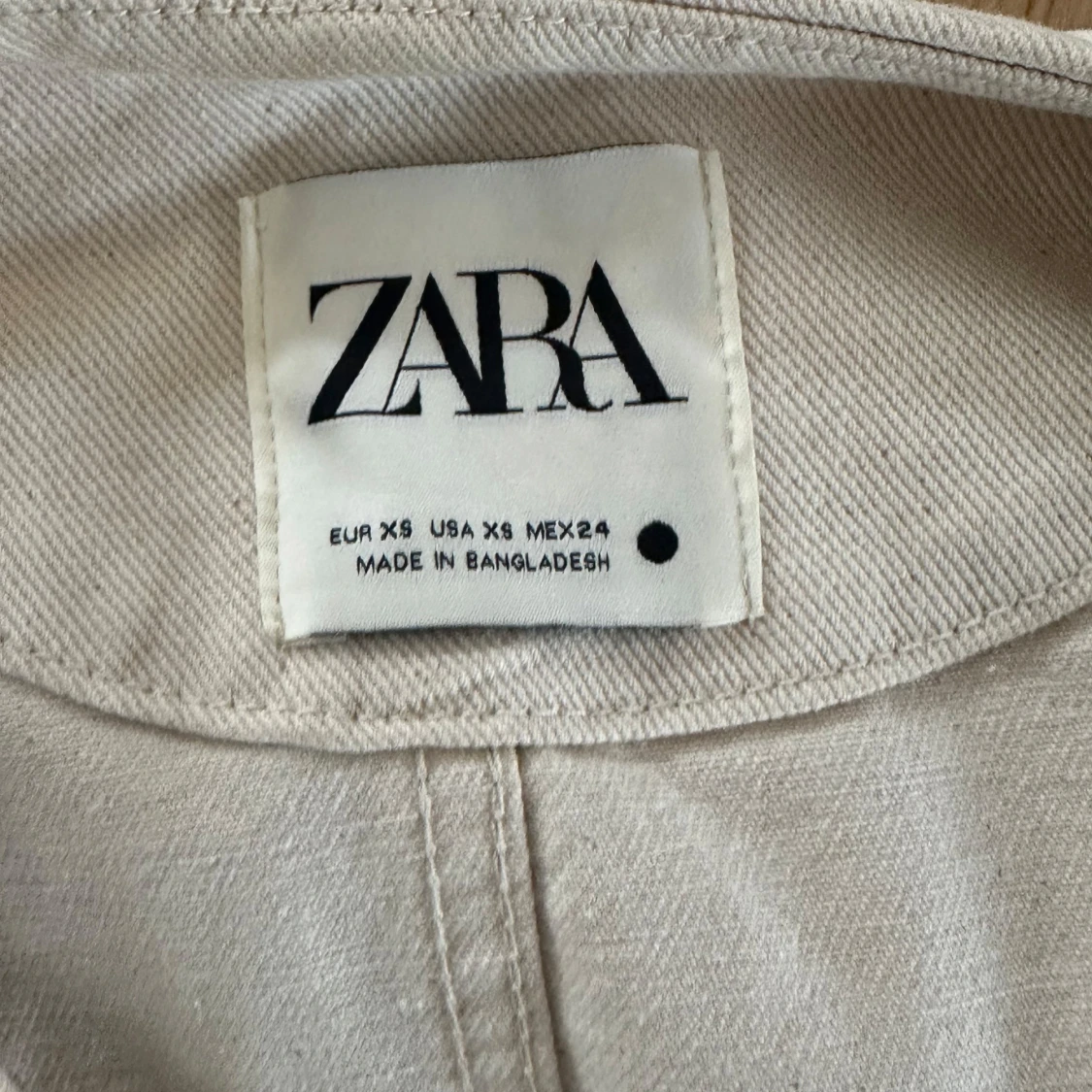 Beige jeansjacka från Zara - 3