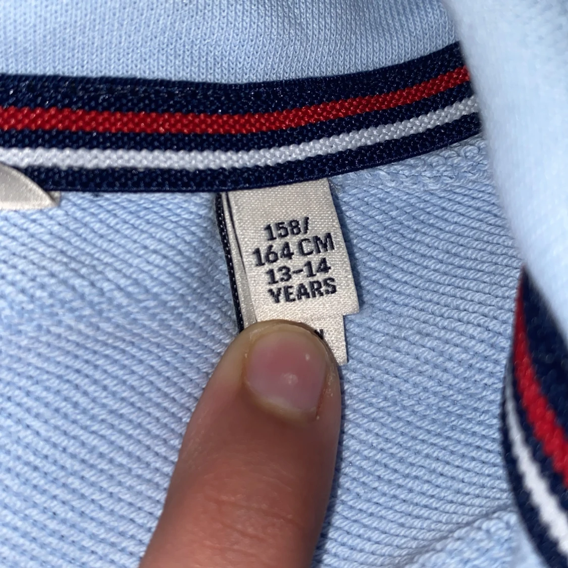 Ljusblå half zip tröja från GANT - 2