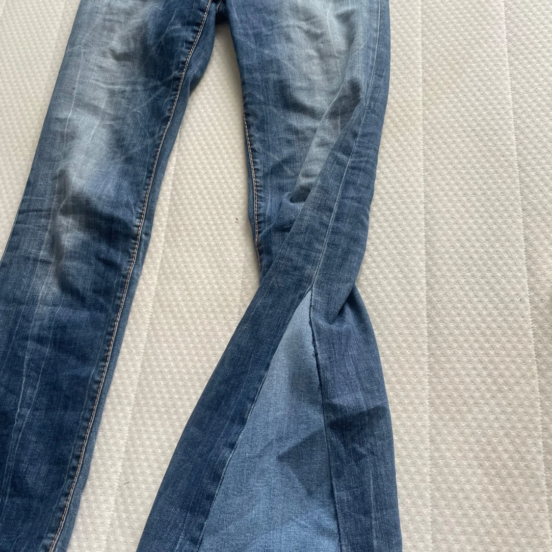 Blå bootcut jeans w26 l32 - 2