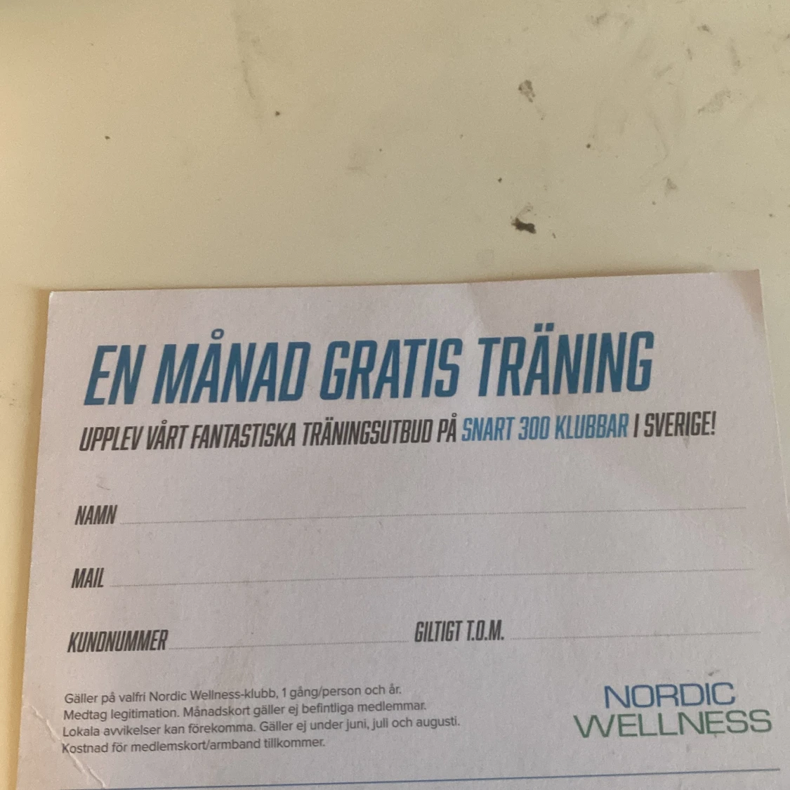 En månad gratis träning - 1