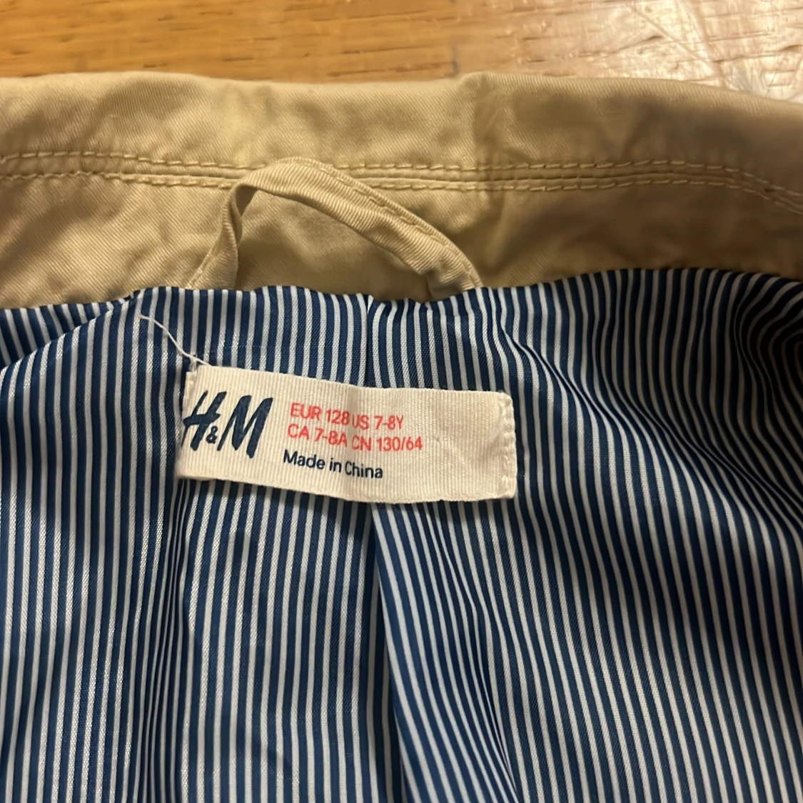 Beige kavaj från H&M, strl 128 - 2