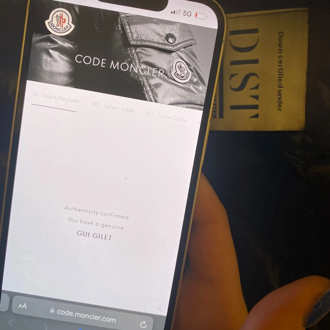 Svart dunväst från Moncler - 2