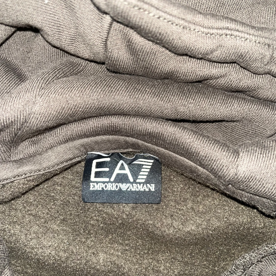 Mörkgrå EA7 Emporio Armani hoodie - 1