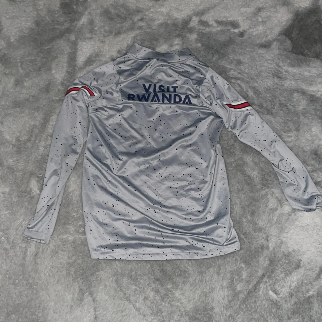 Grå långärmad PSG x Jordan fotbollströja - 1