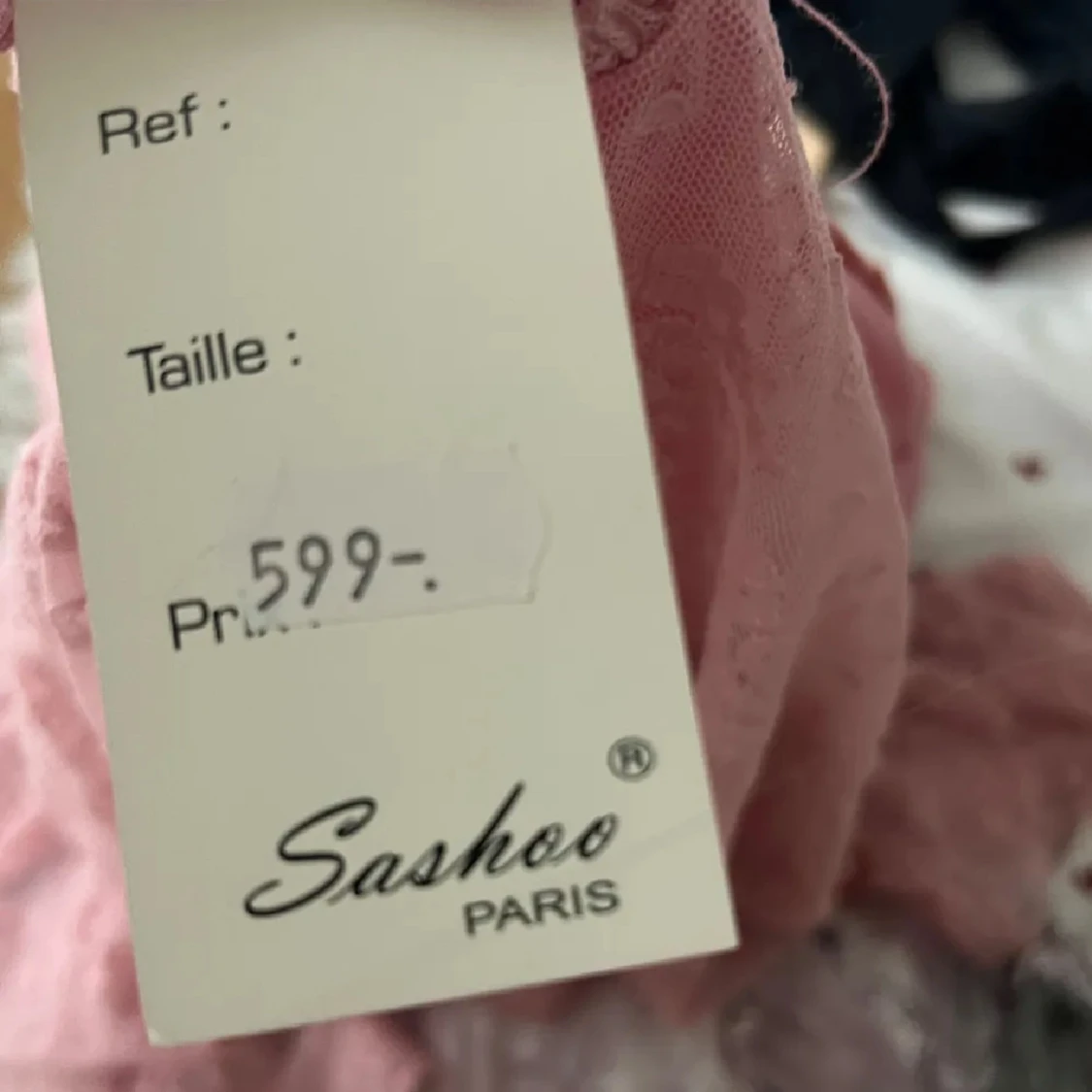 Rosa nattlinne med rosett - 3