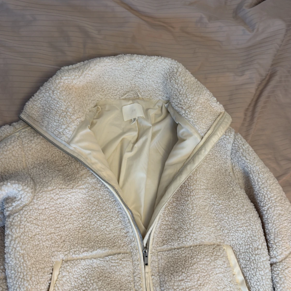 Beige teddyjacka HM - 2