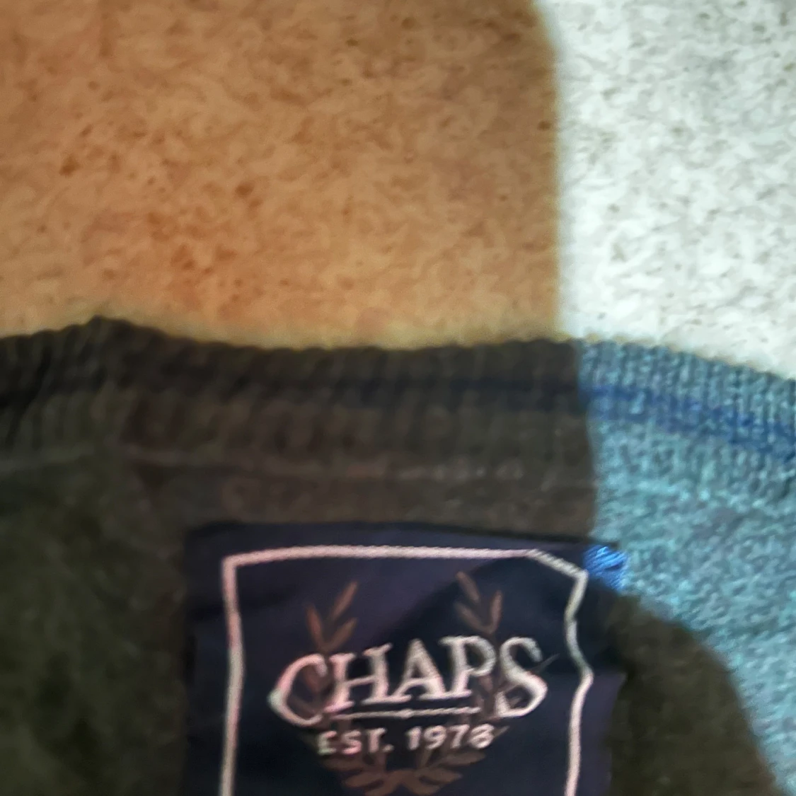 Dark Grey CHAPS Ralph Lauren sweater  - 1