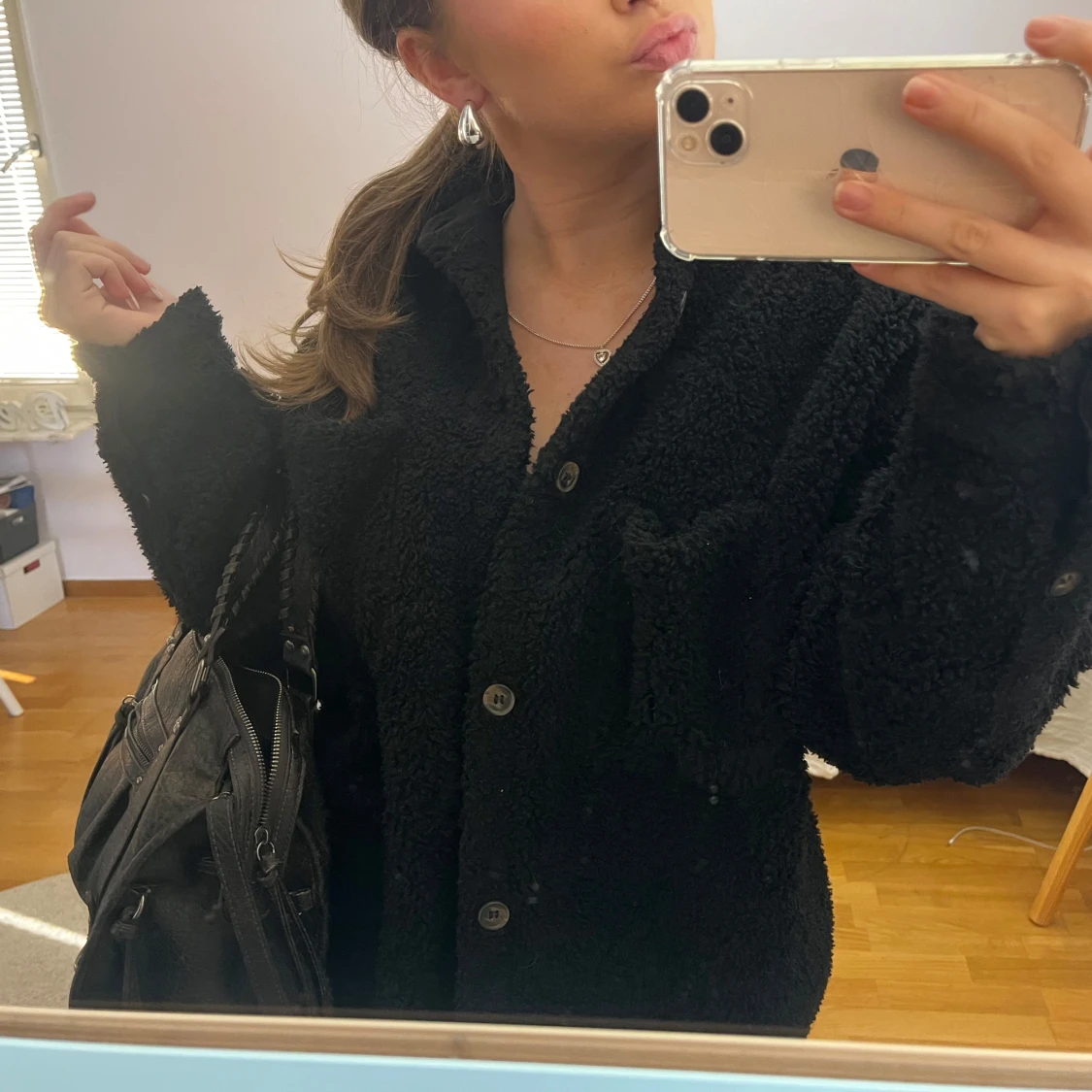 Svart teddyjacka 🧸💗 - 1