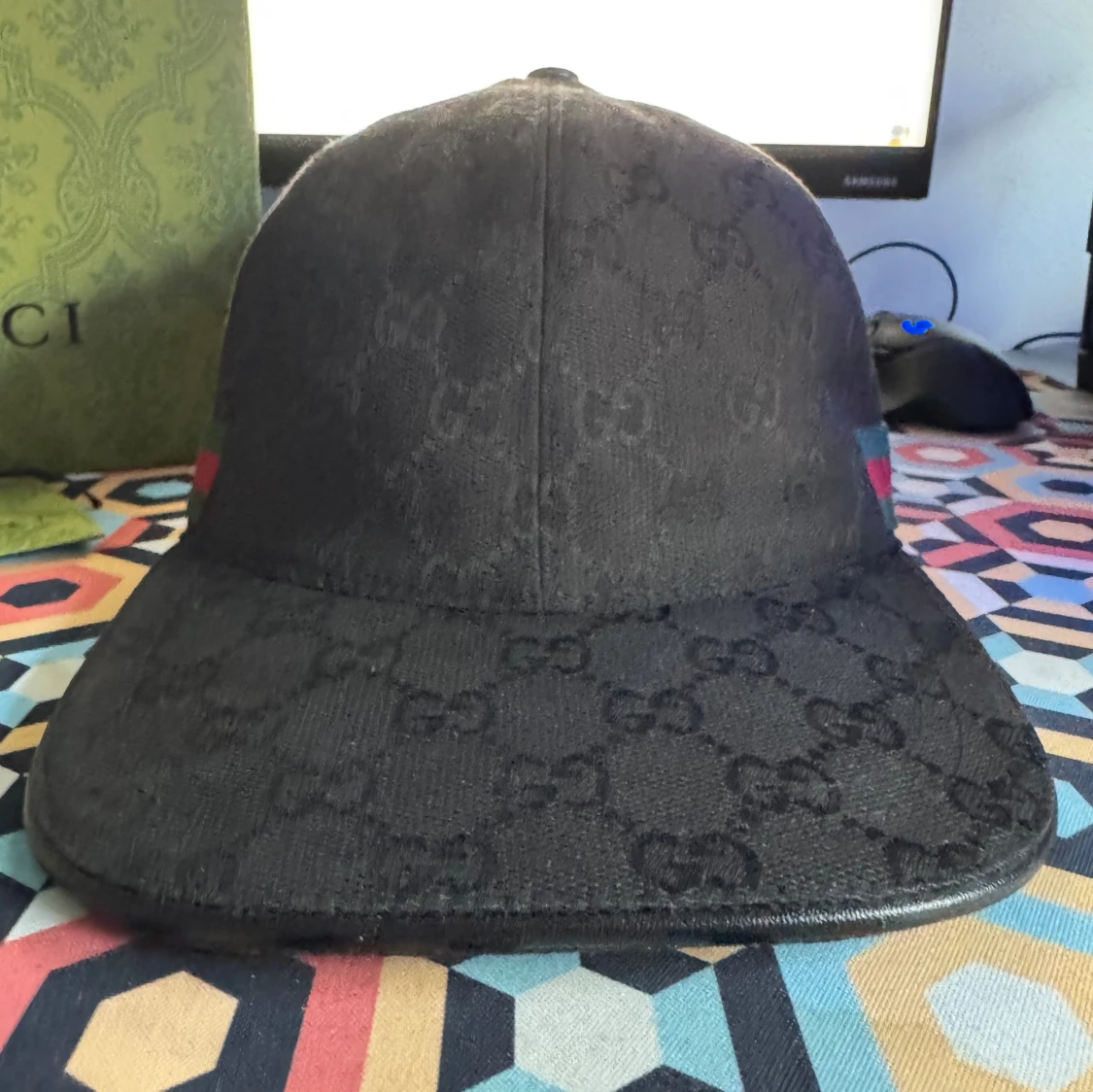 Svart keps från Gucci med monogram - 2