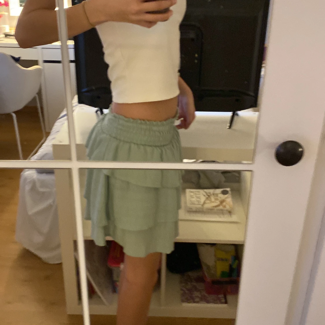 Grön volangkjol - 1