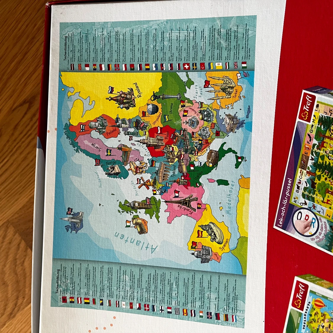 Lek- och lär-pussel Europakarta 200 bitar - 2