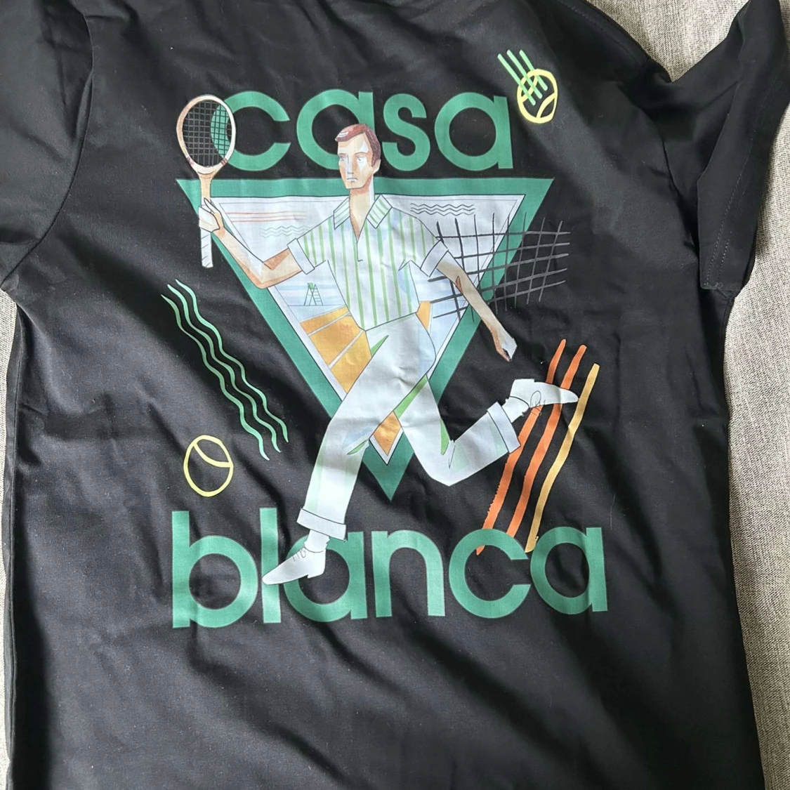 Svart t-shirt från Casablanca Tennis Club - 1