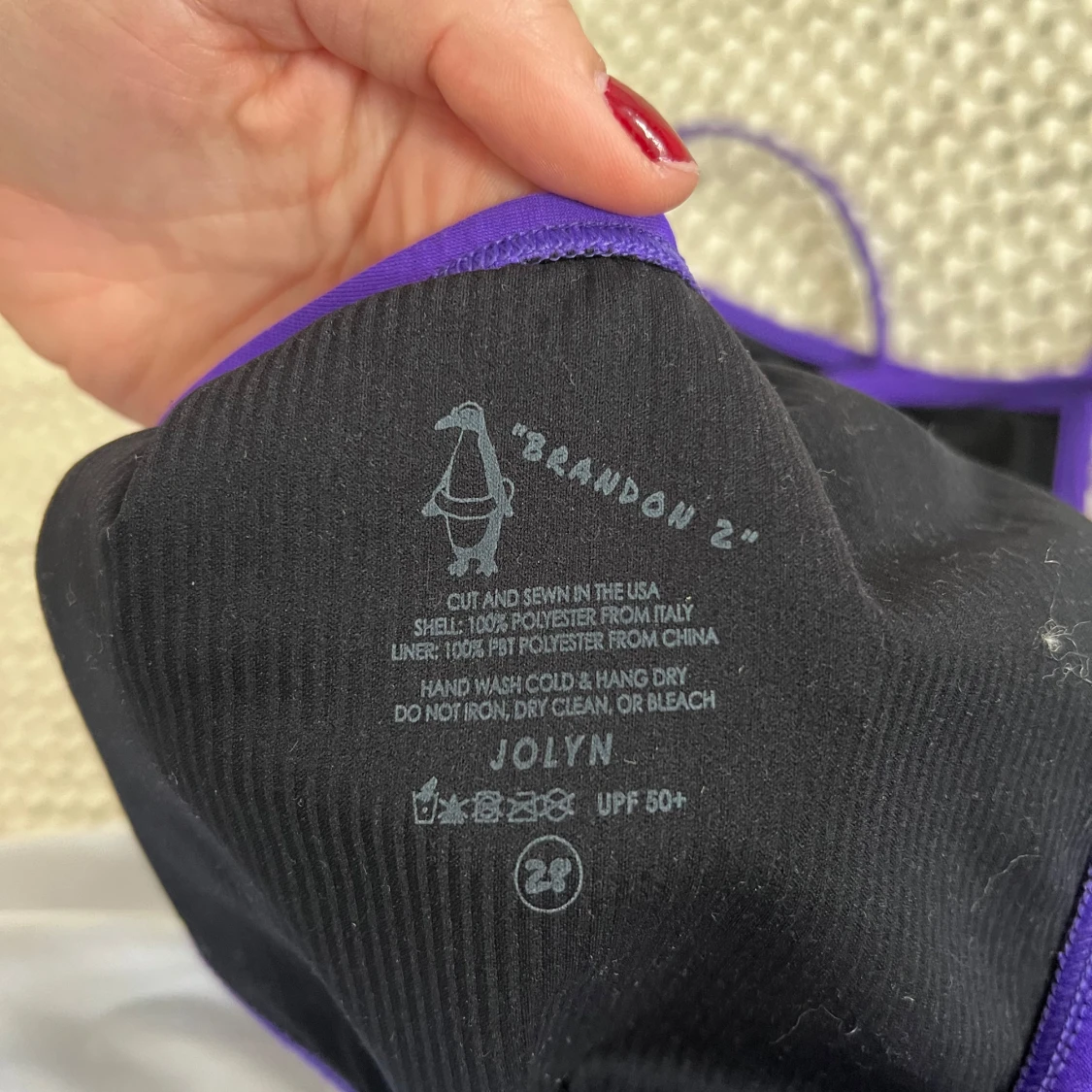 Lila baddräkt från Jolyn - 3