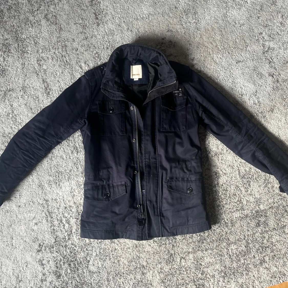 Blå/mörkblå Diesel field jacka 