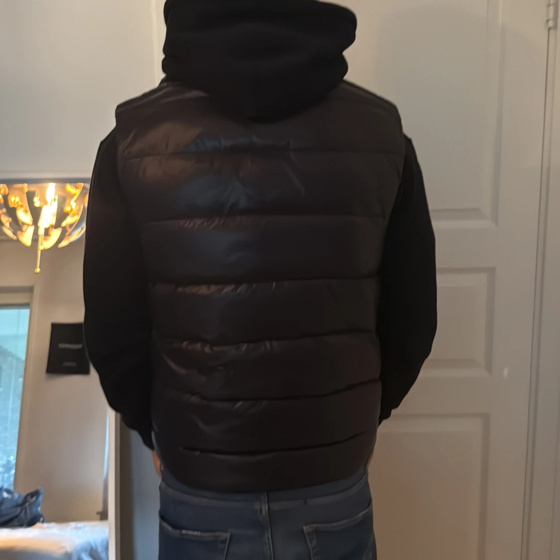 Svart dunväst från Canada goose - 2