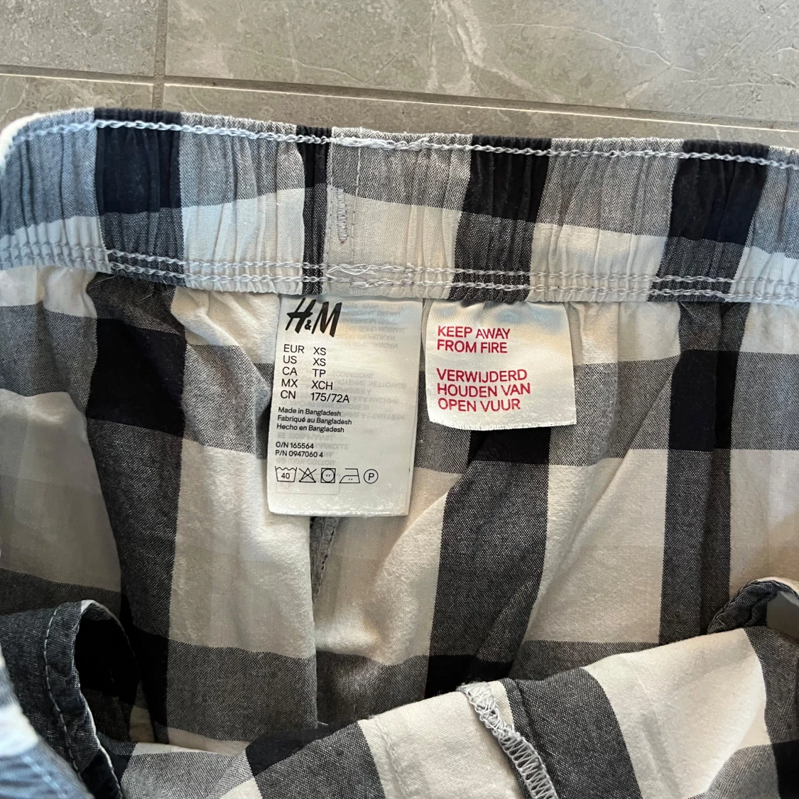 Rutiga pyjamasbyxor - 2