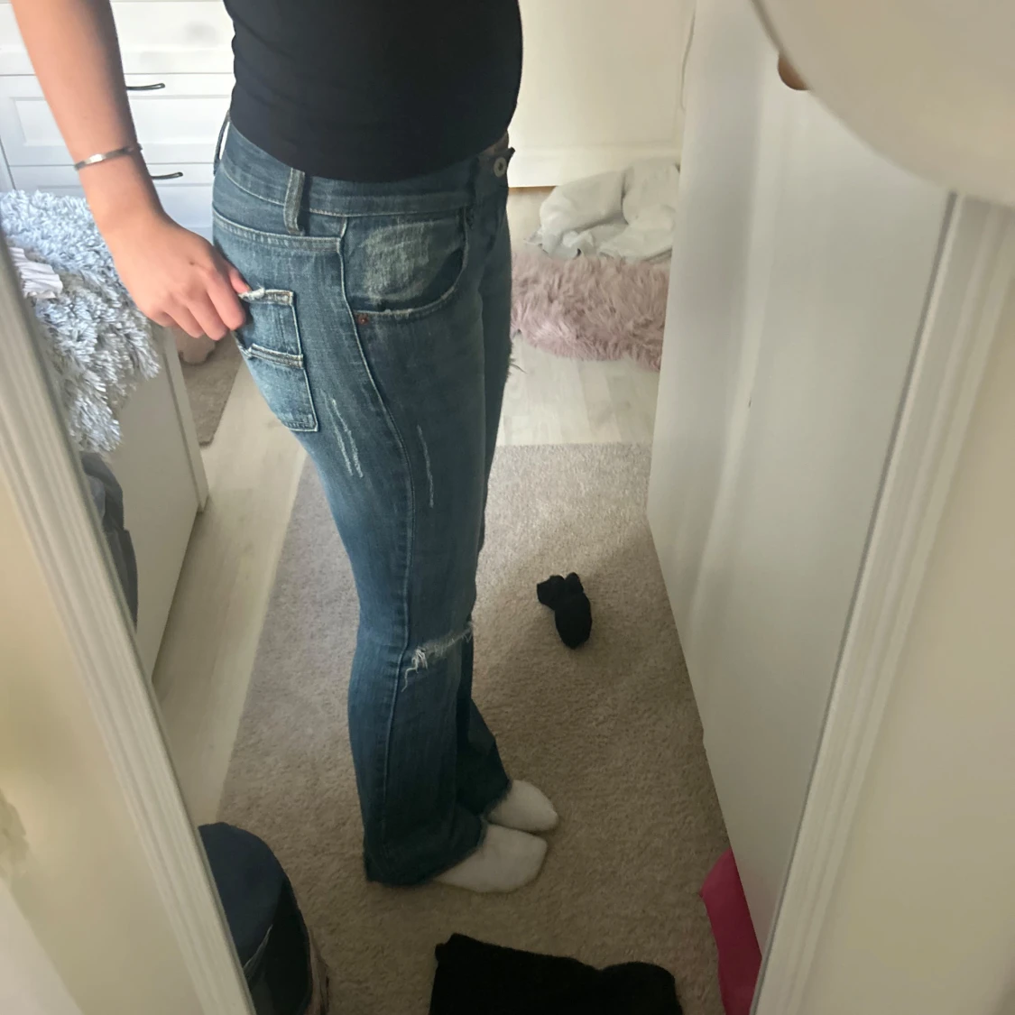 Diesel jeans med slitningar - 1