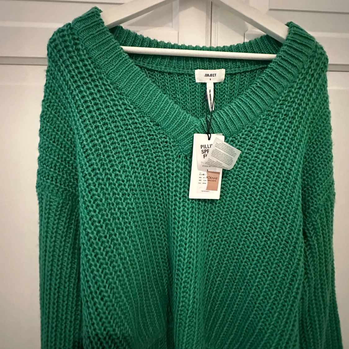 Grön stickad tröja från Only
