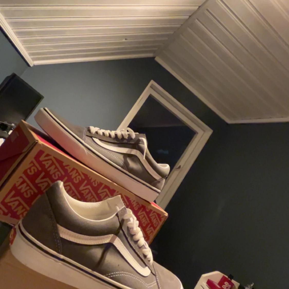 Gråa Vans Old Skool sneakers