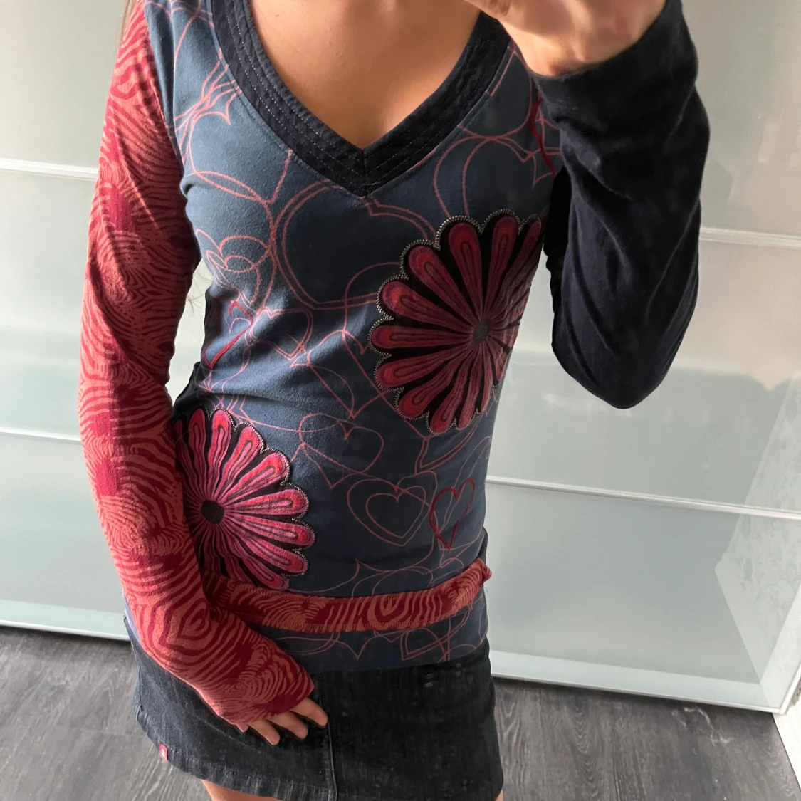 Mönstrad långärmad tröja desigual