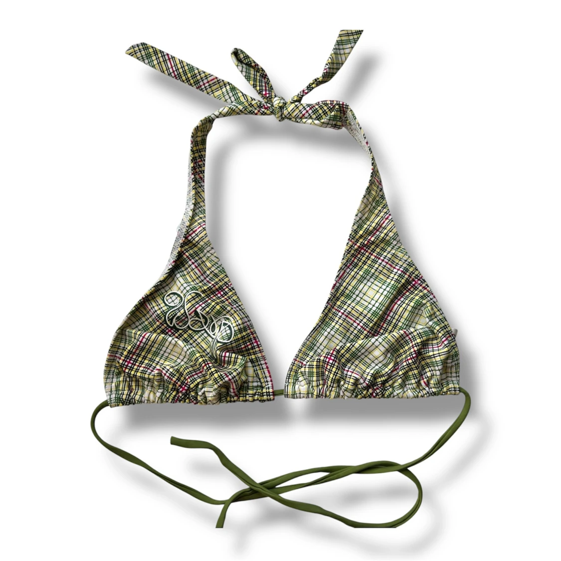 Rutig bikiniöverdel 