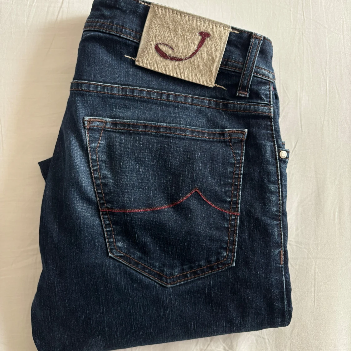 Jacob Cohen mörkblå jeans straight fit - 2