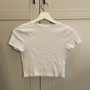 Vit t-shirt - Vit ribban t-shirt från New yorker i storlek S