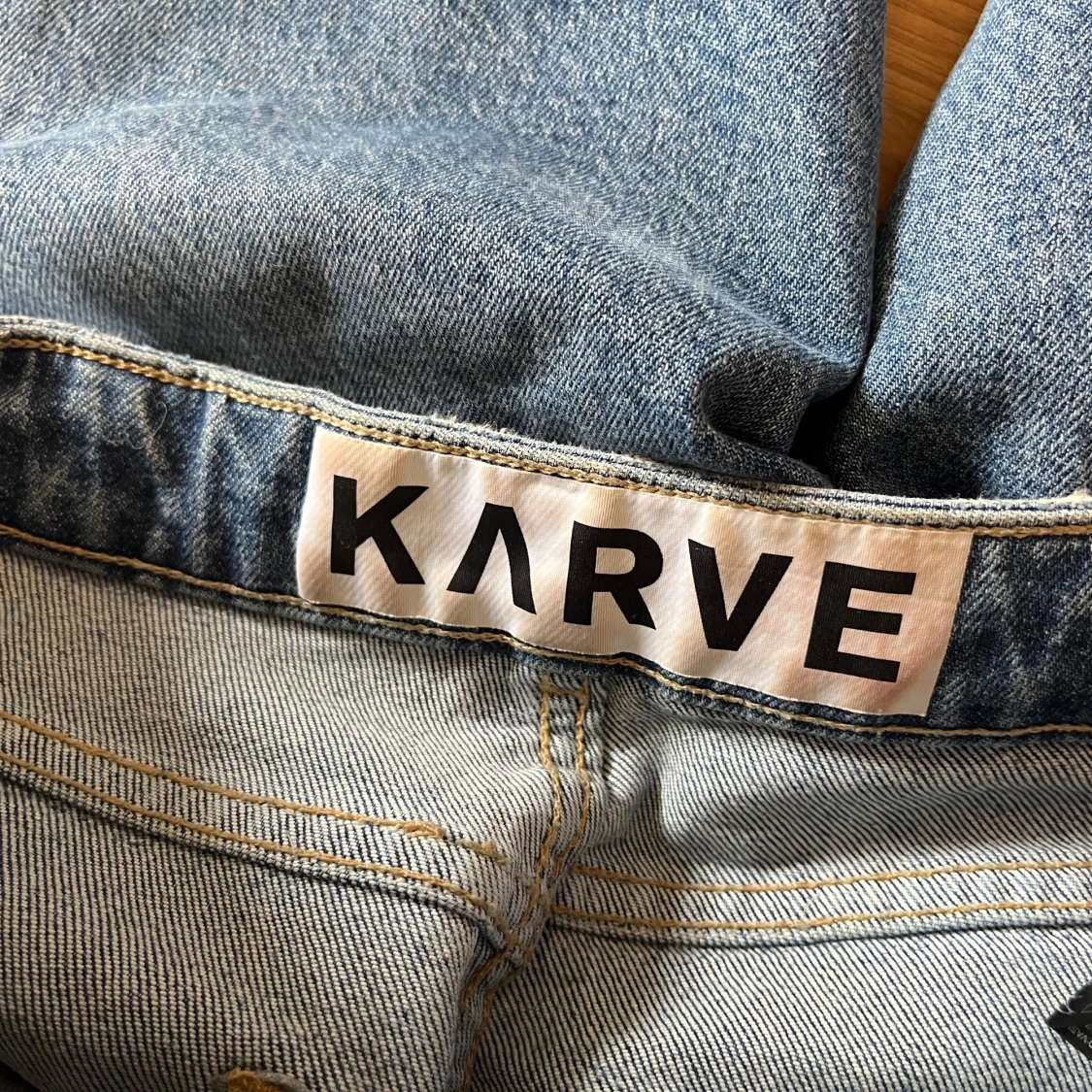 Blå raka jeans Carlings - 3