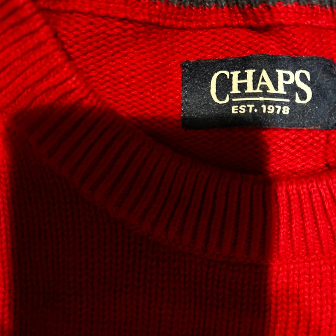 Red CHAPS sweater  - 2