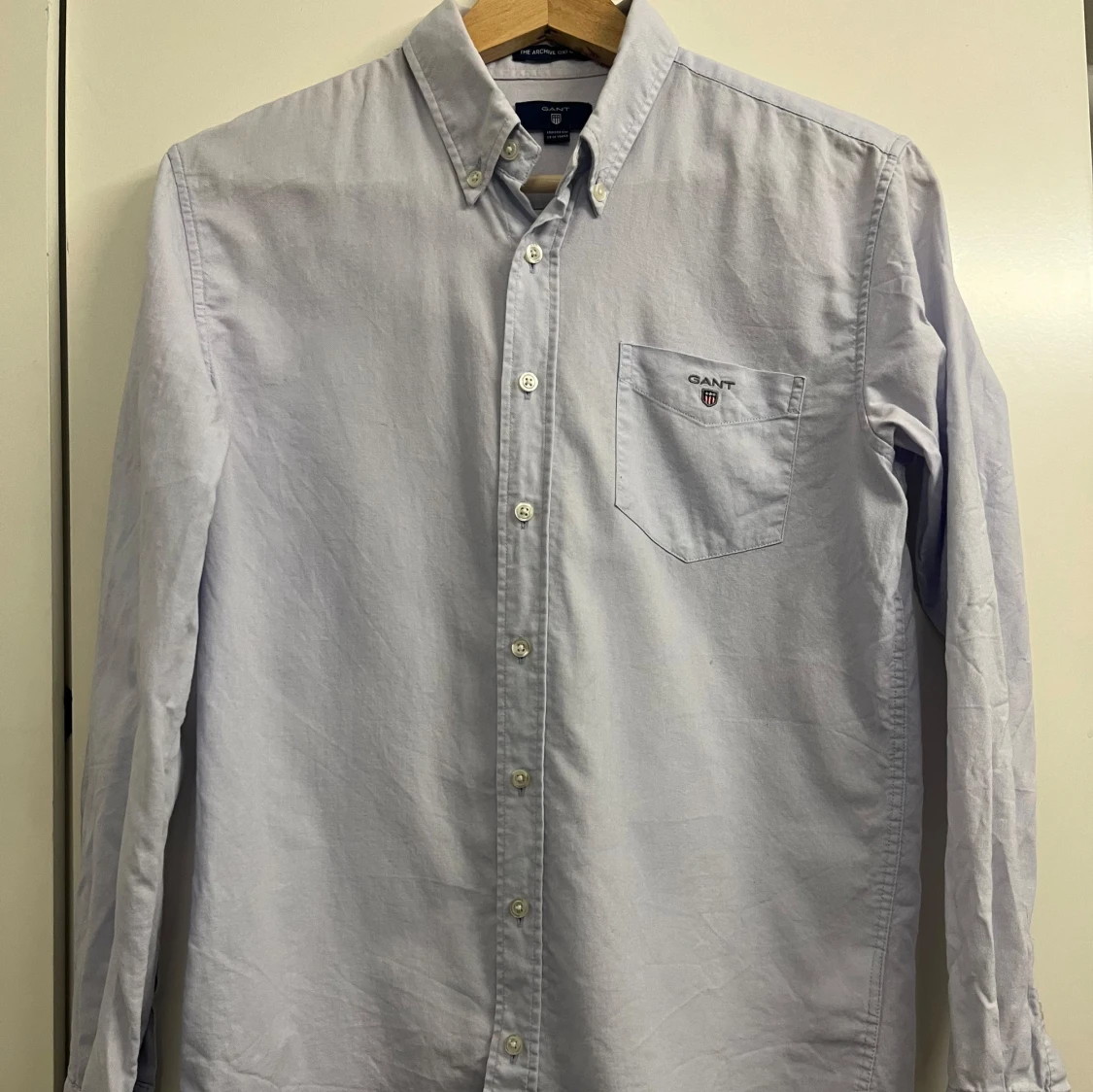 Ljusblå oxfordskjorta från Gant