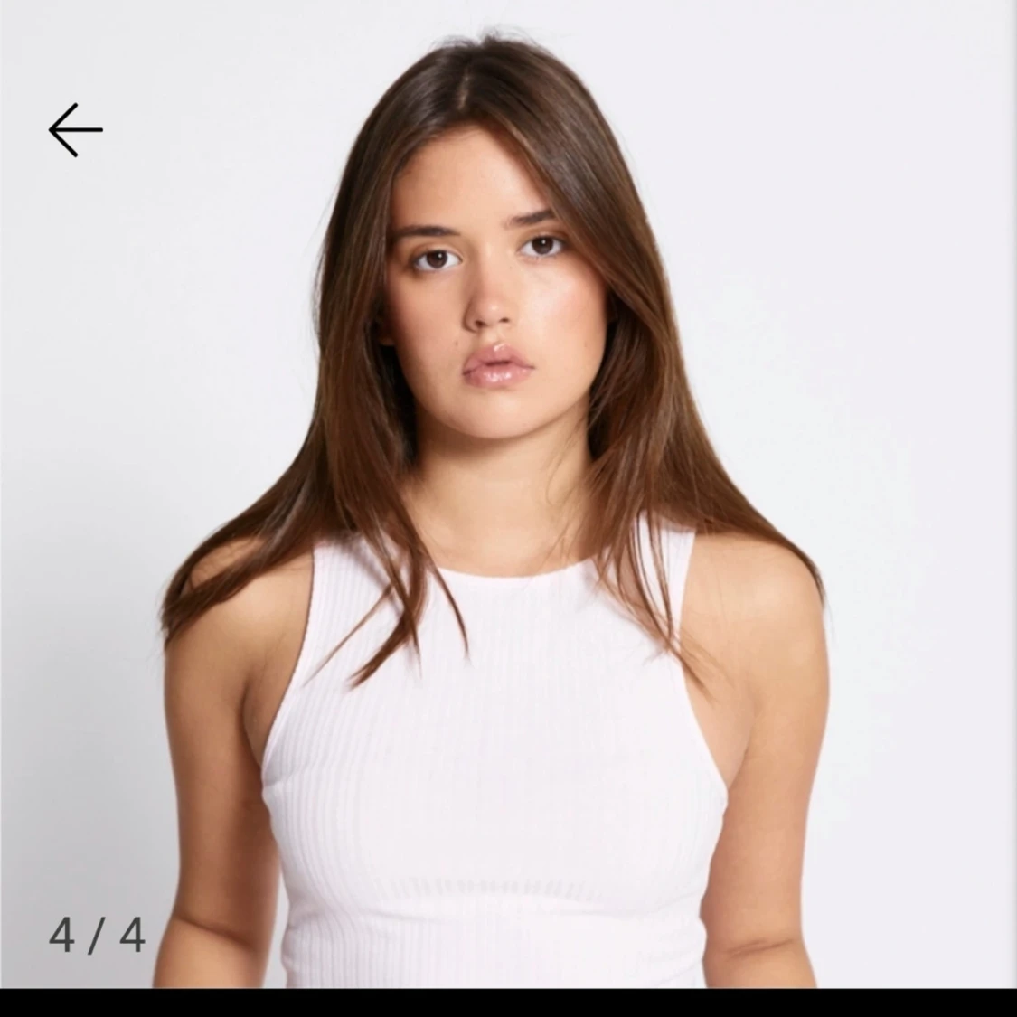 Vit ribbad linnetopp - 1