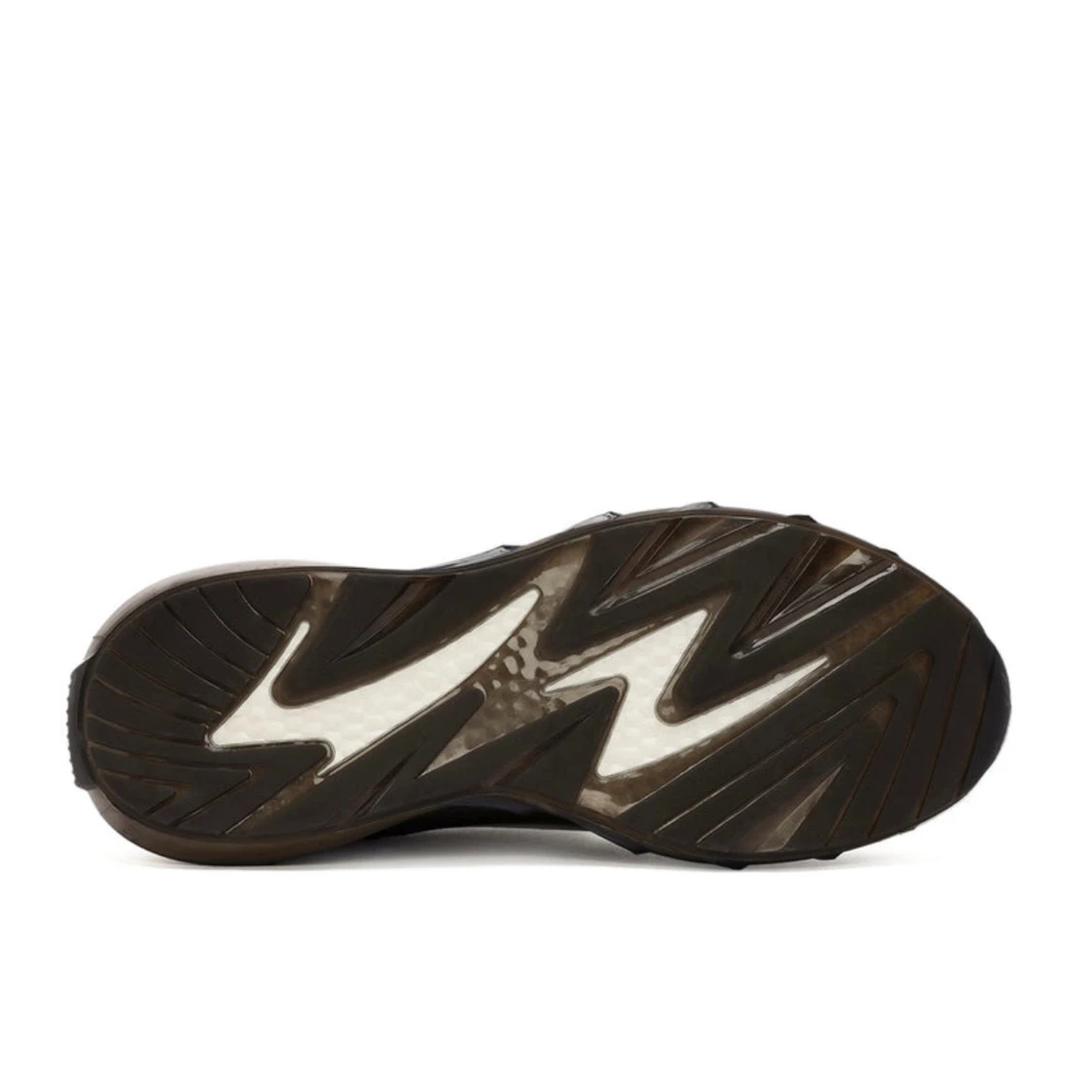 Bruna läder sneakers med luftig sula - 4