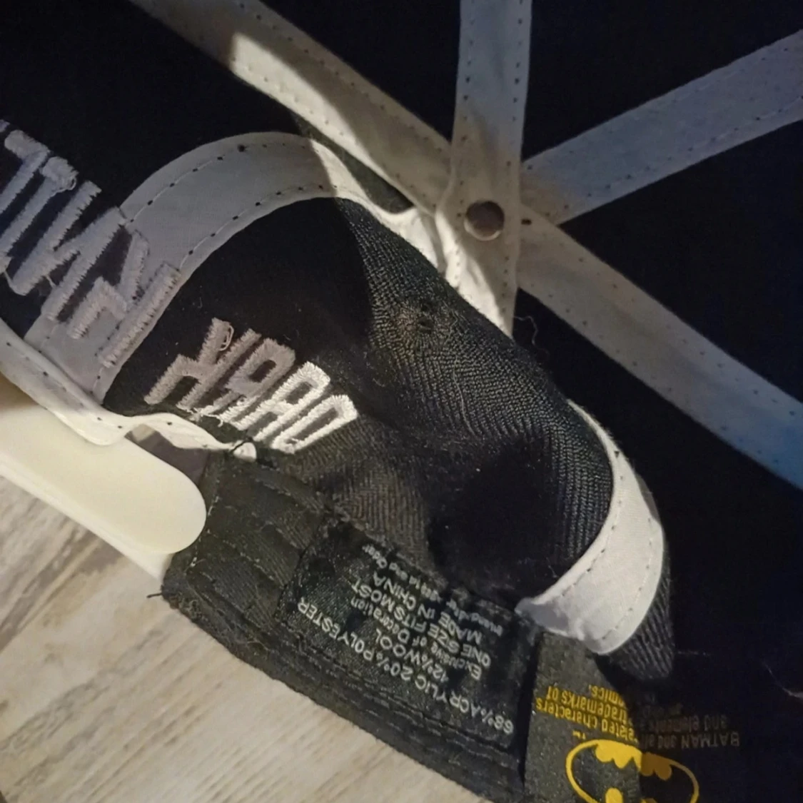 Svart Batman-keps med tryck - 3