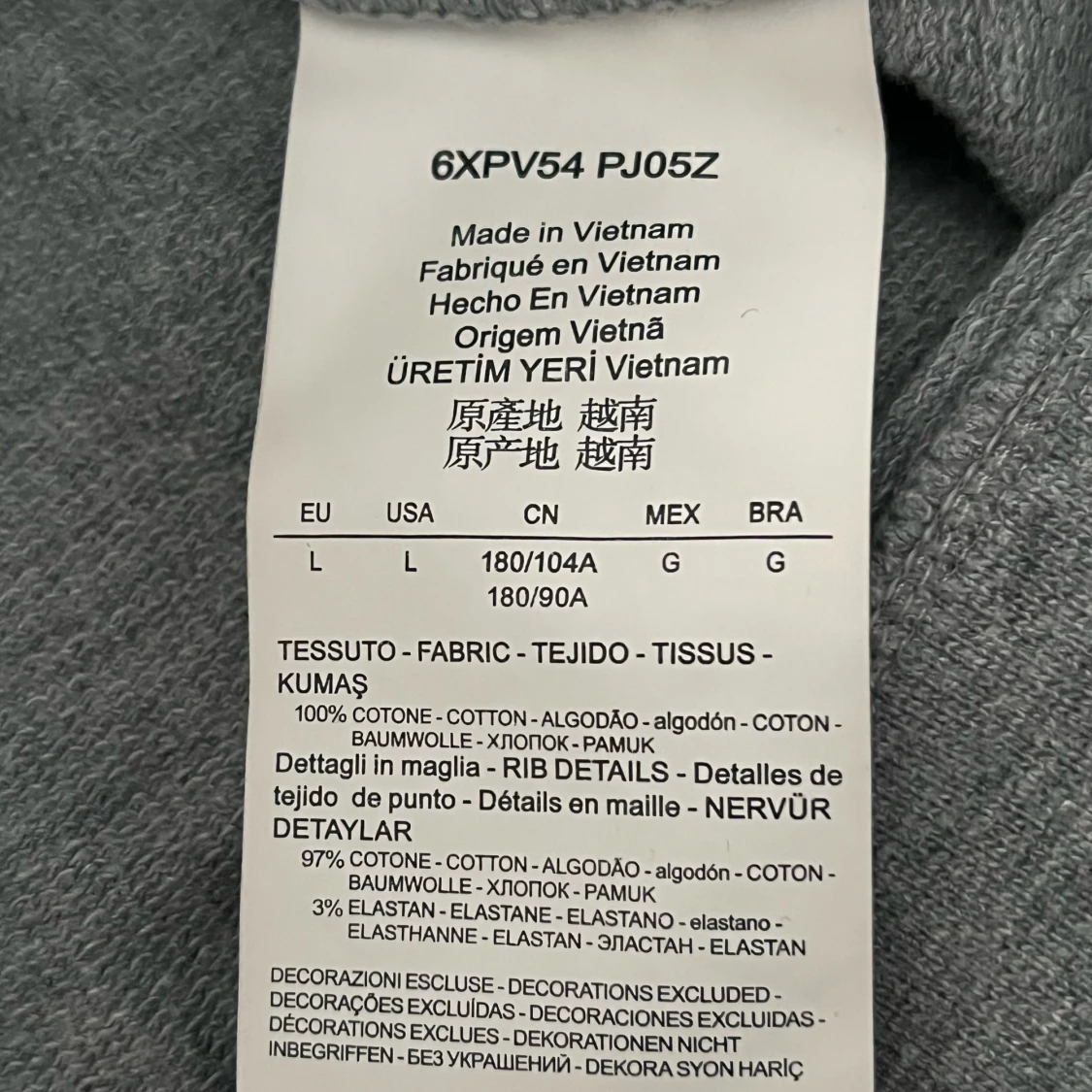 Grå hoodie från Emporio Armani - 4