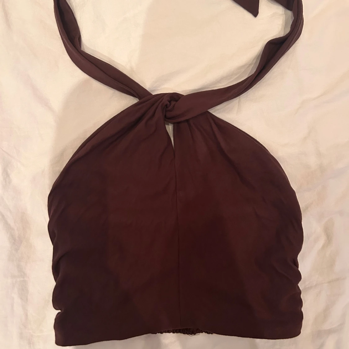 Brun halterneck topp från MNG - 1