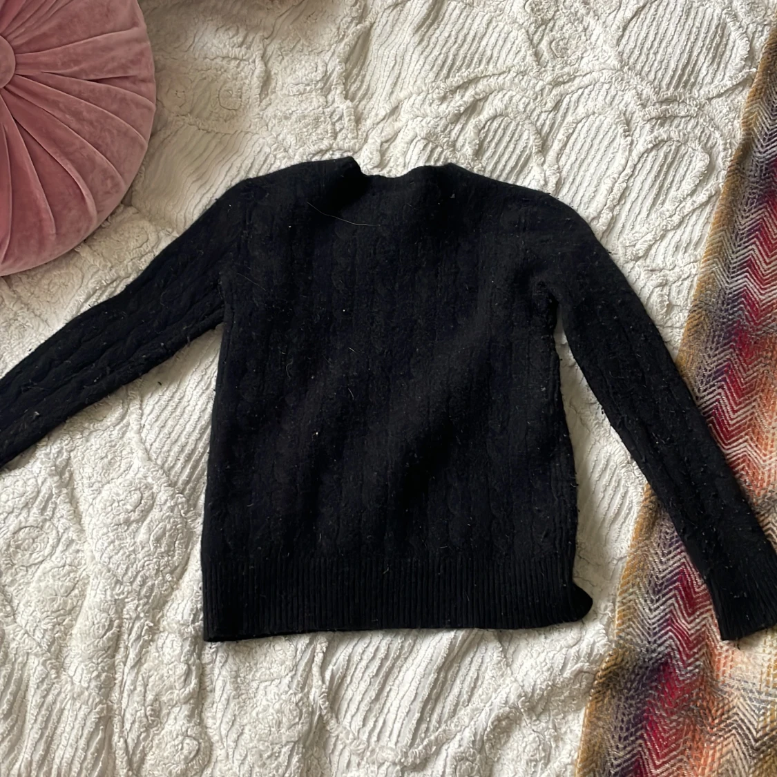 Svart kabelstickad tröja Polo Ralph Lauren - 1