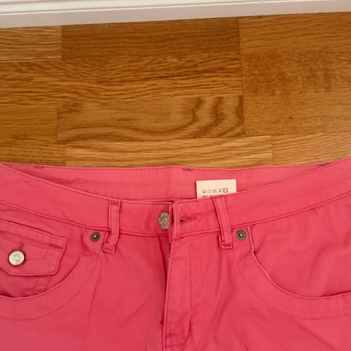 Rosa bootcut byxor från WAXX - 1