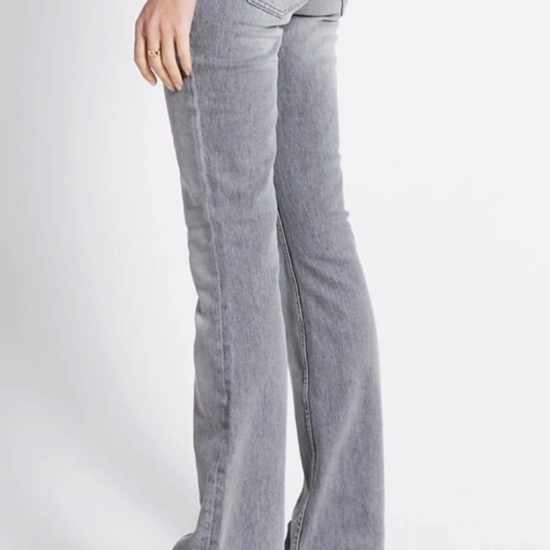 Grå bootcut jeans/Low boot  - 1