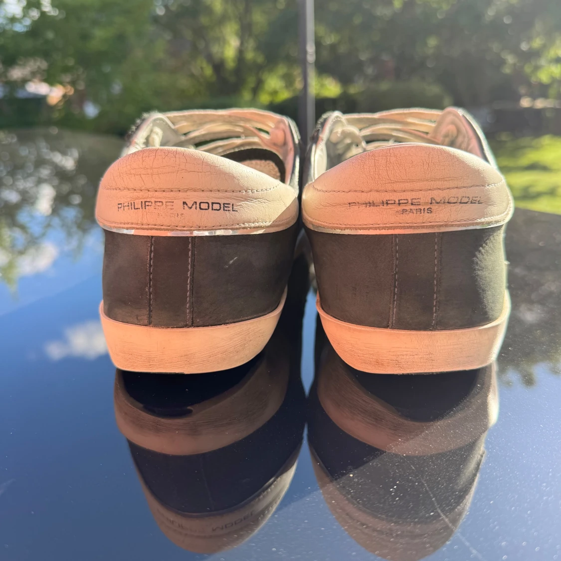 Philippe Model svarta sneakers i skinn - 2