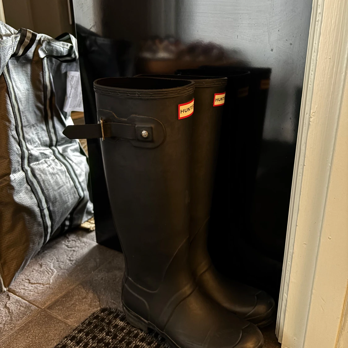 Svarta Hunter stövlar 
