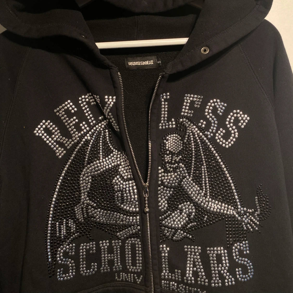 Reckless Scholars Zip Hoodie Svart - 4