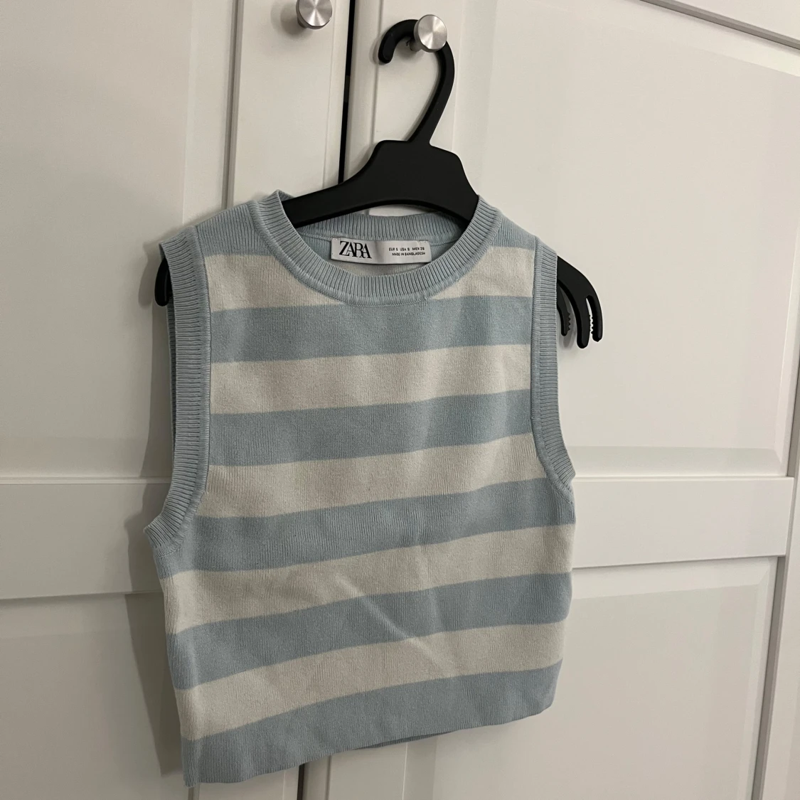 Randig stickad linnetopp från Zara - 1