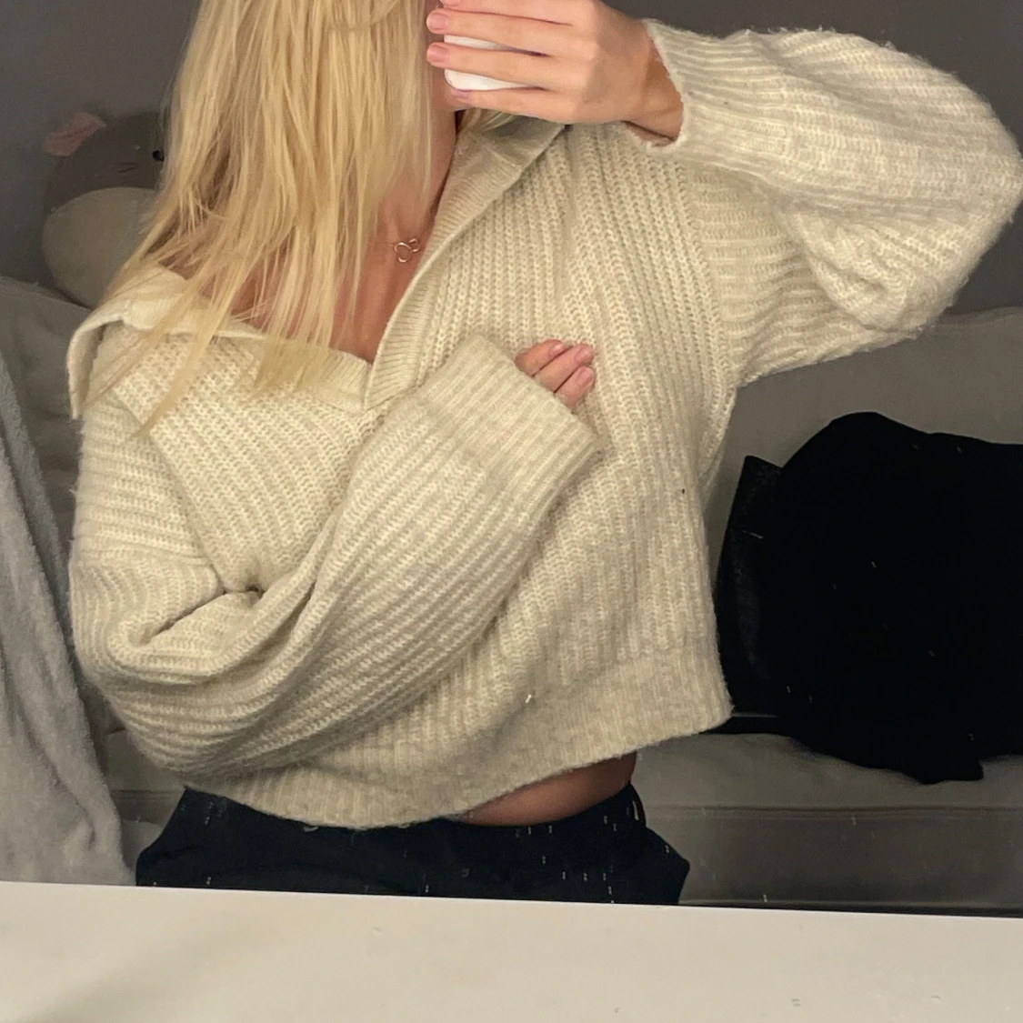 stickad  tröja från Gina Tricot